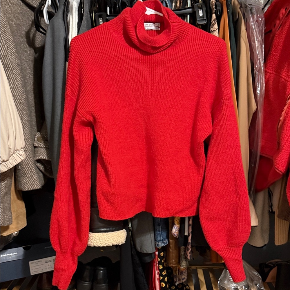 Urban Outfitters Red Turtleneck Sweater